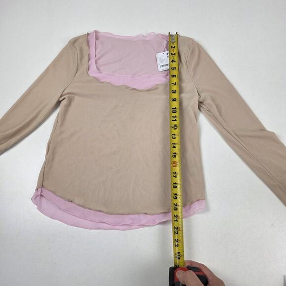 Intimately Free People Shirt Womens Large Square Neck Ballet Combo FP128830CY - Picture 4 of 14